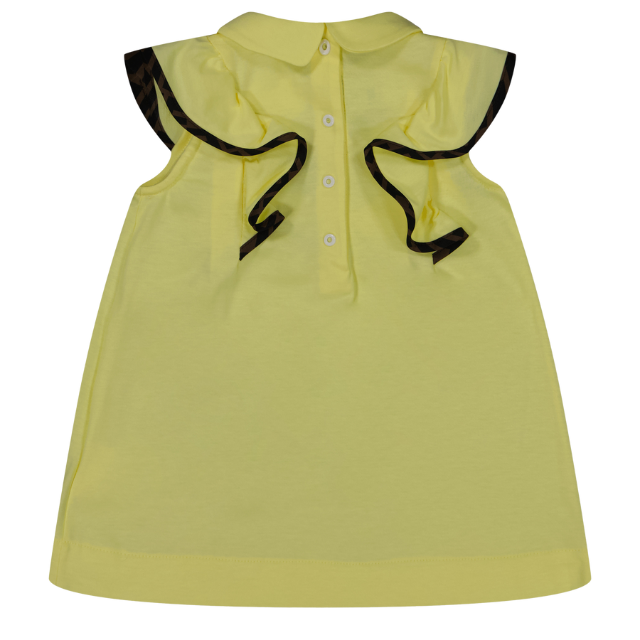 Fendi Baby Girls Dress  Yellow