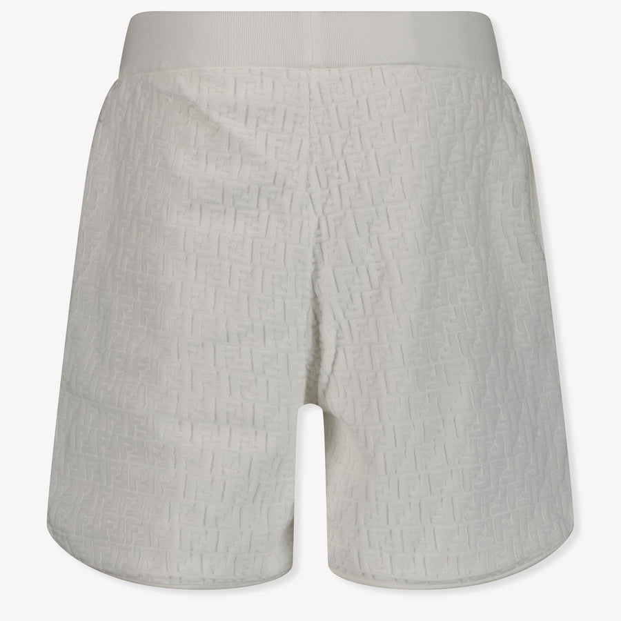 Fendi Kids Unisex Shorts  White