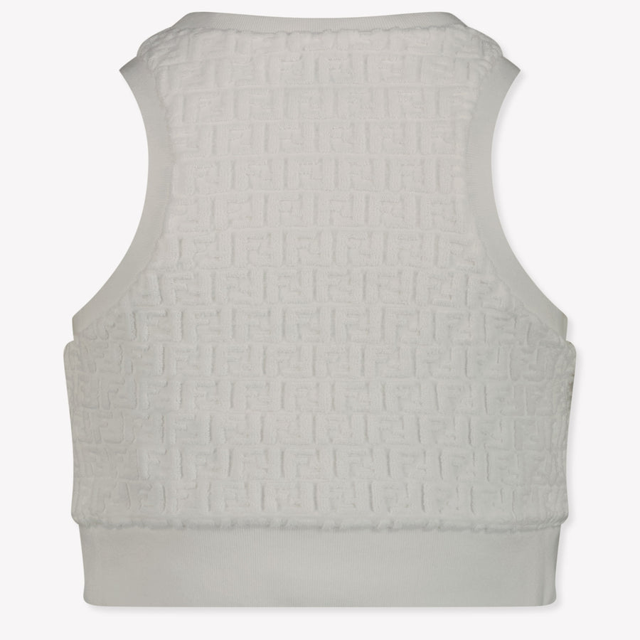 Fendi Kids Girls  T-Shirt White