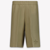 Fendi Kids Boys Shorts In Beige