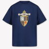 Fendi Kids Boys  T-Shirt Navy