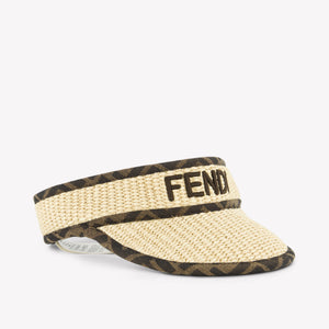 Fendi Kids Unisex Hat  Beige
