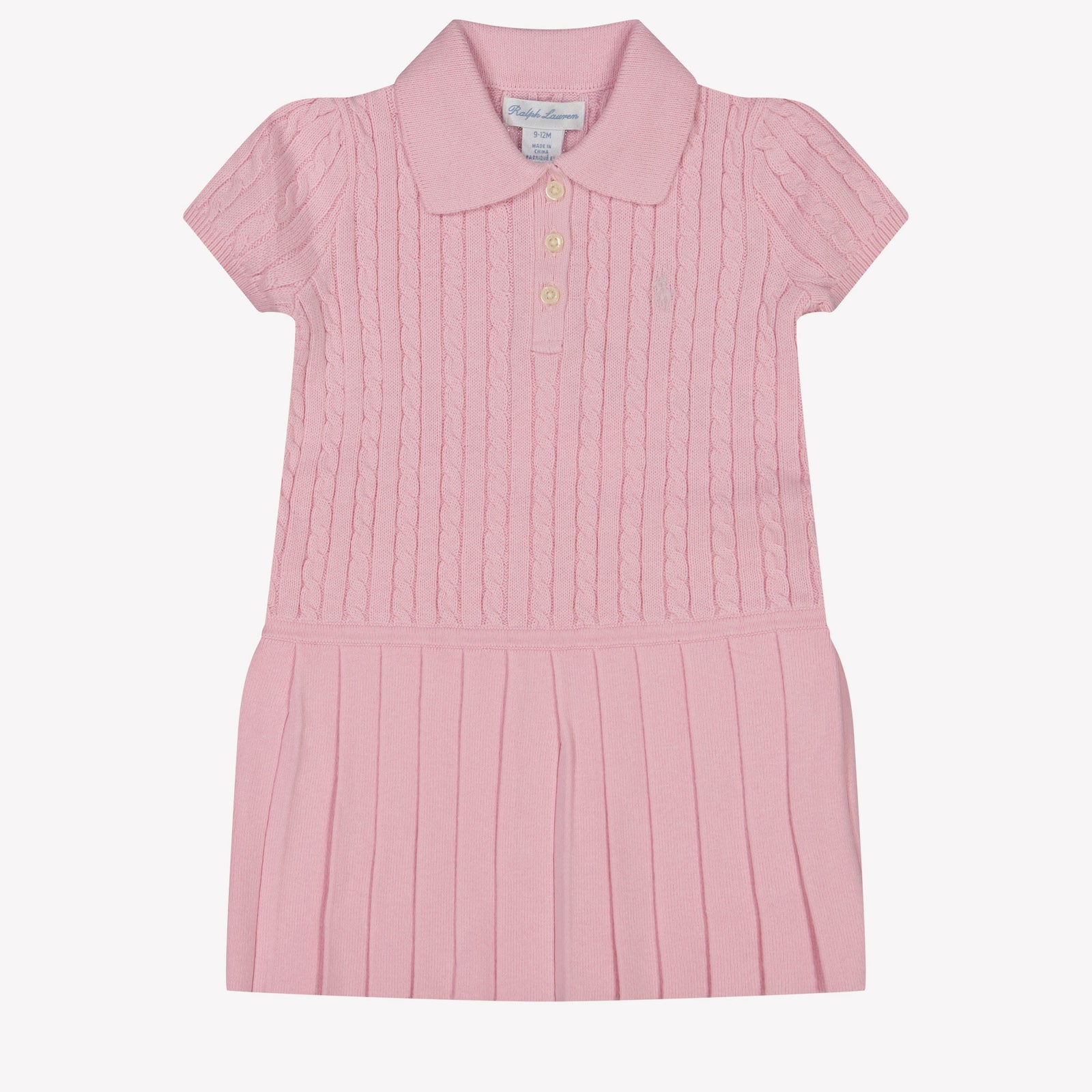 Ralph Lauren Baby Girls Dress In Light Pink