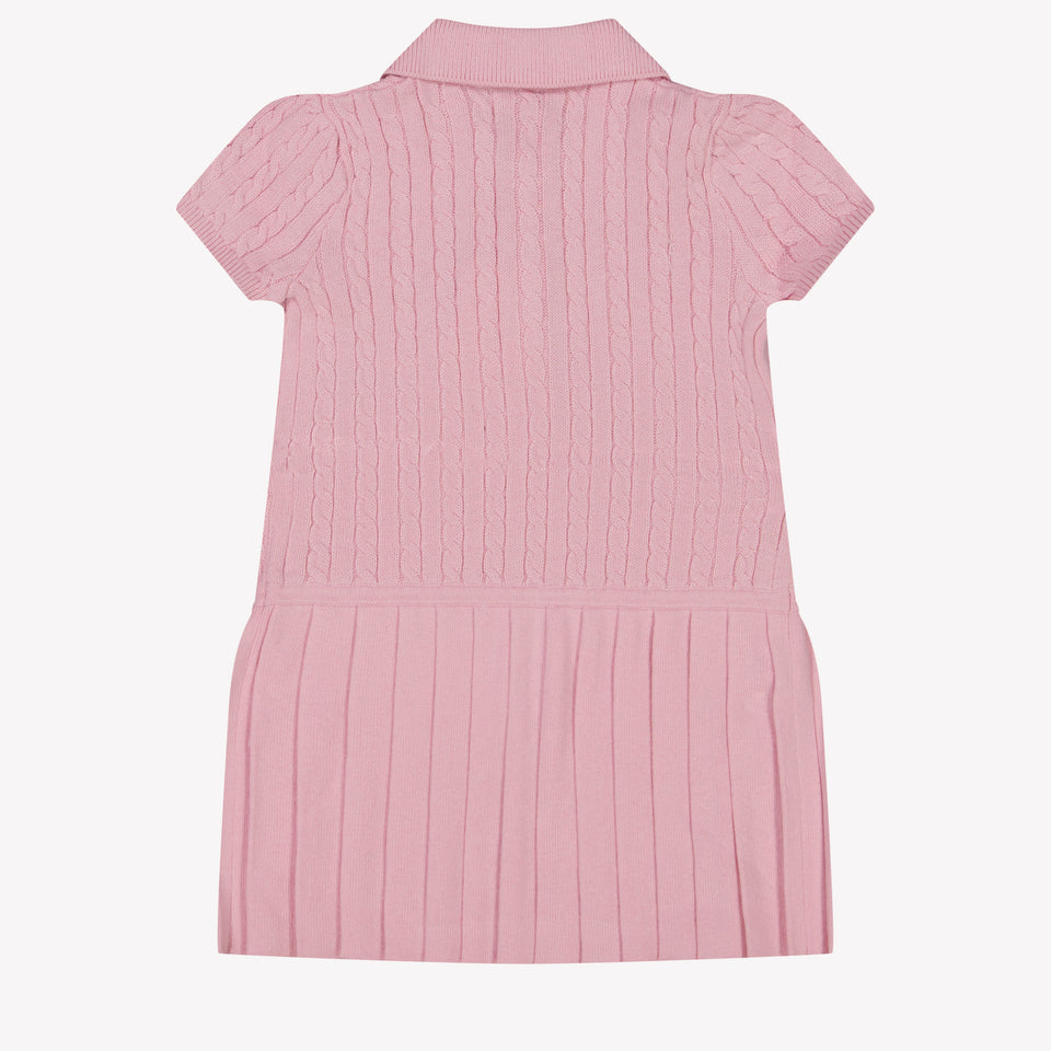 Ralph Lauren Baby Girls Dress In Light Pink