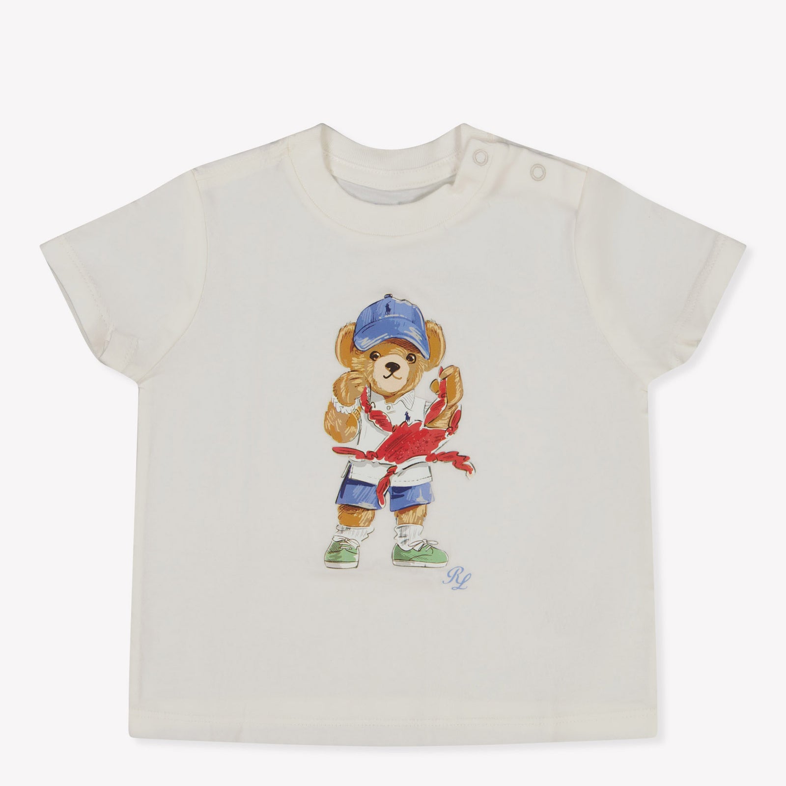 Ralph Lauren Baby Jongens T-Shirt In Wit