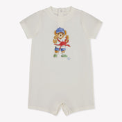 Ralph Lauren Baby Boys Playsuit In White