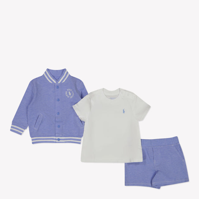 Ralph Lauren Baby Jongens Setje In Licht Blauw