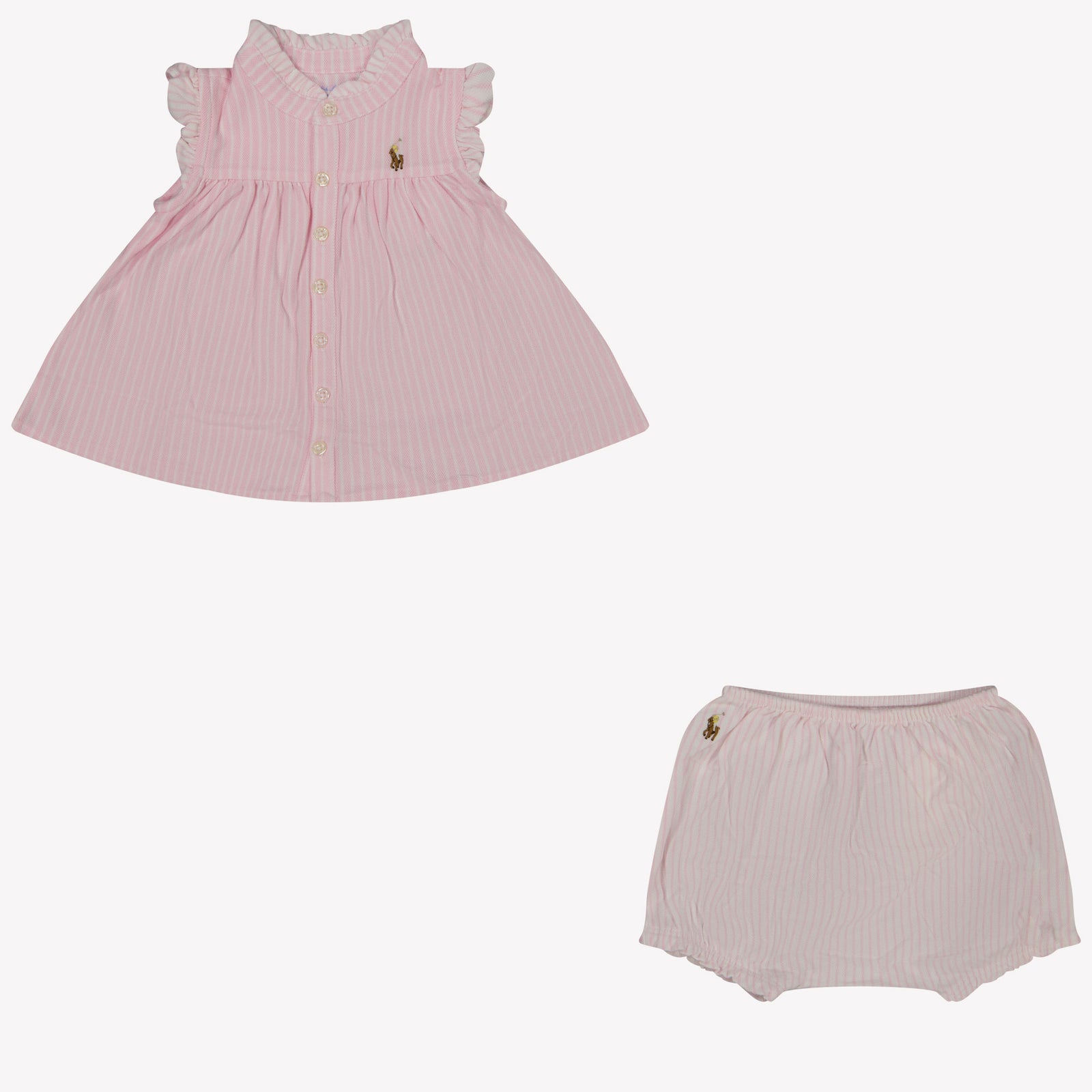 Ralph Lauren Baby Meisjes Setje In Roze