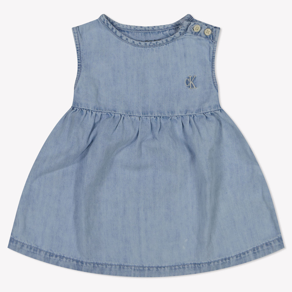 Calvin Klein Baby Girls Dress In Blue