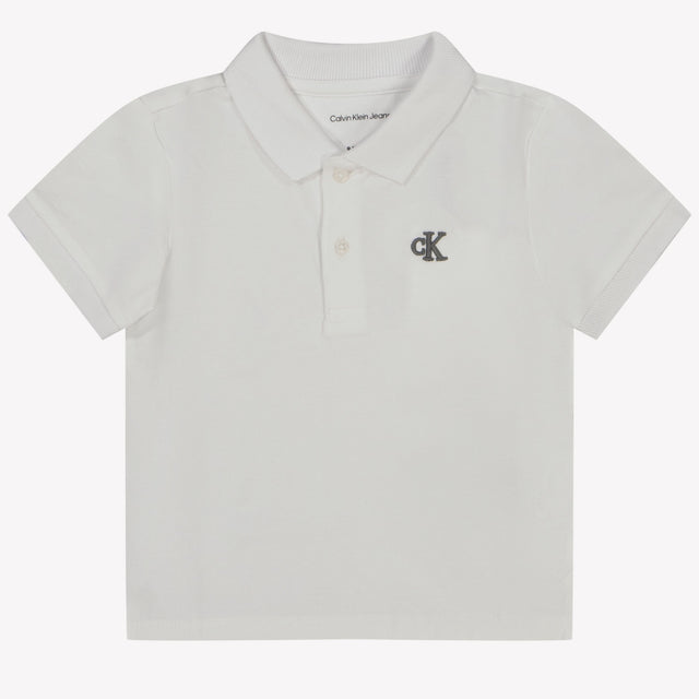 Calvin Klein Baby Boys Polo in White