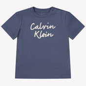 Calvin Klein Baby Unisex T-Shirt in Dark Gray