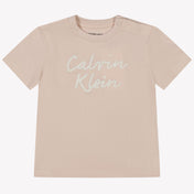 Calvin Klein Baby Meisjes T-Shirt In Licht Roze