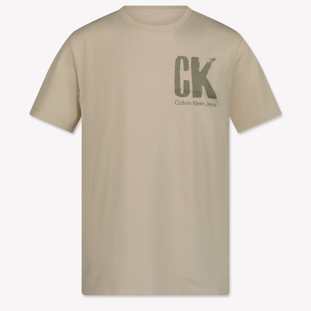 Calvin Klein Kids Boys in T-Shirt Light Beige