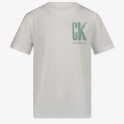 Calvin Klein Kinder Jongens T-Shirt In Wit