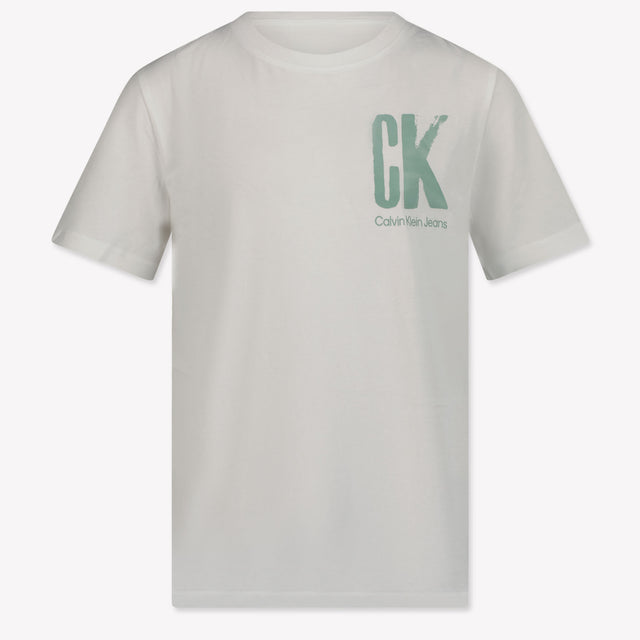 Calvin Klein Kinder Jongens T-Shirt In Wit