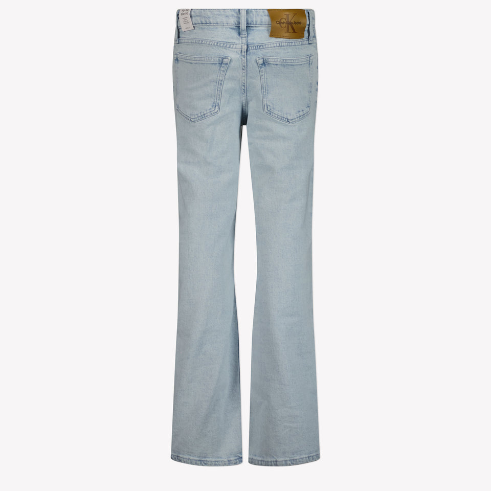 Calvin Klein Kids Girls Jeans In Light Blue