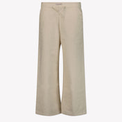 Calvin Klein Kids Girls in Trousers Light Beige