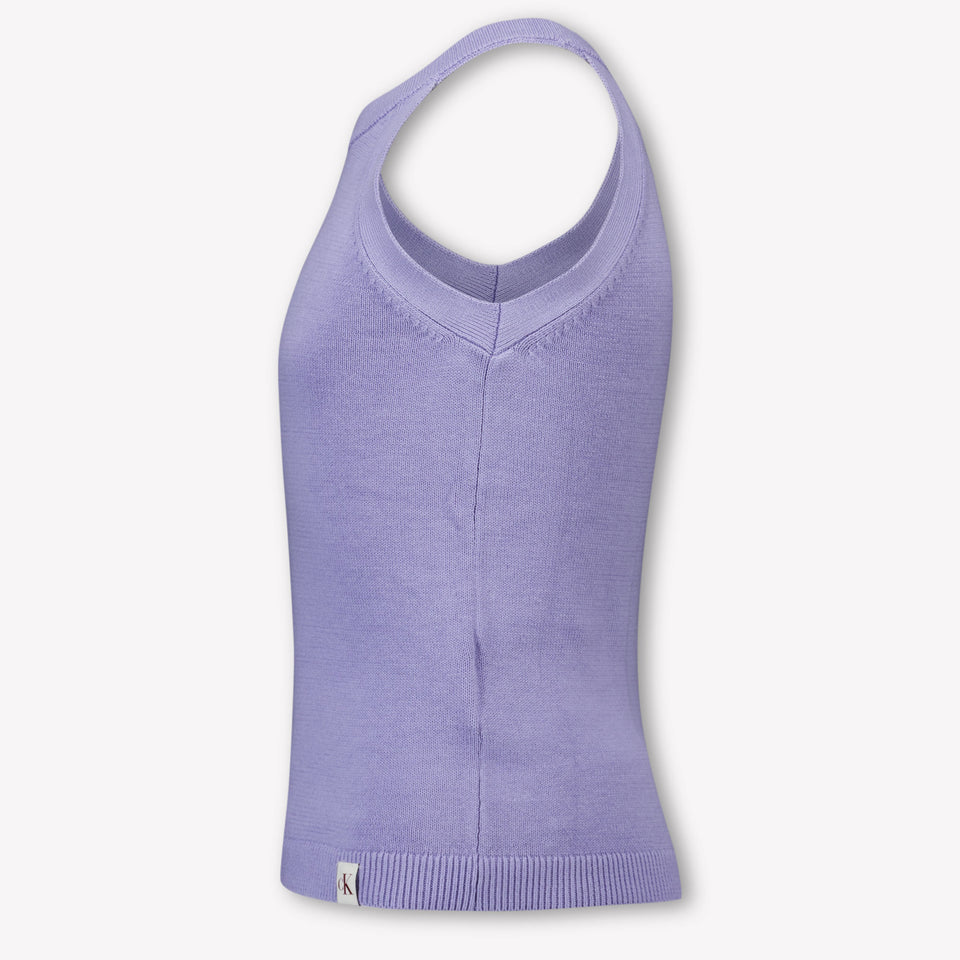 Calvin Klein Kinder Meisjes T-Shirt In Lila