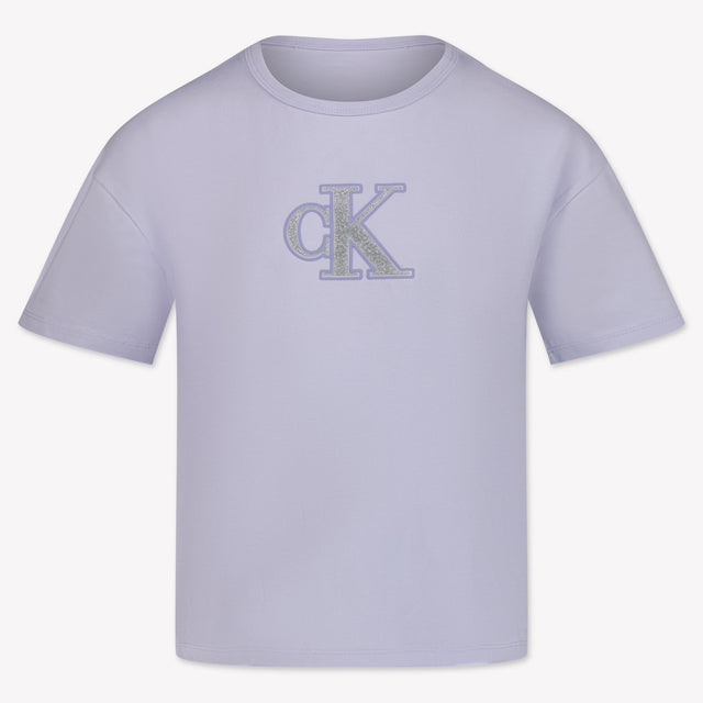 Calvin Klein Kids Girls in T-Shirt Lilac