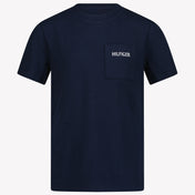 Tommy Hilfiger Kinder Jongens T-Shirt In Navy