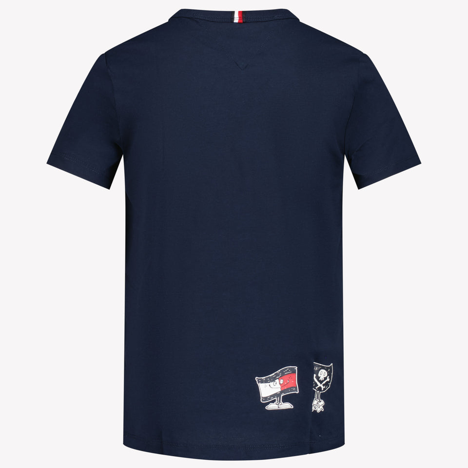 Tommy Hilfiger Kinder Jongens T-Shirt In Navy