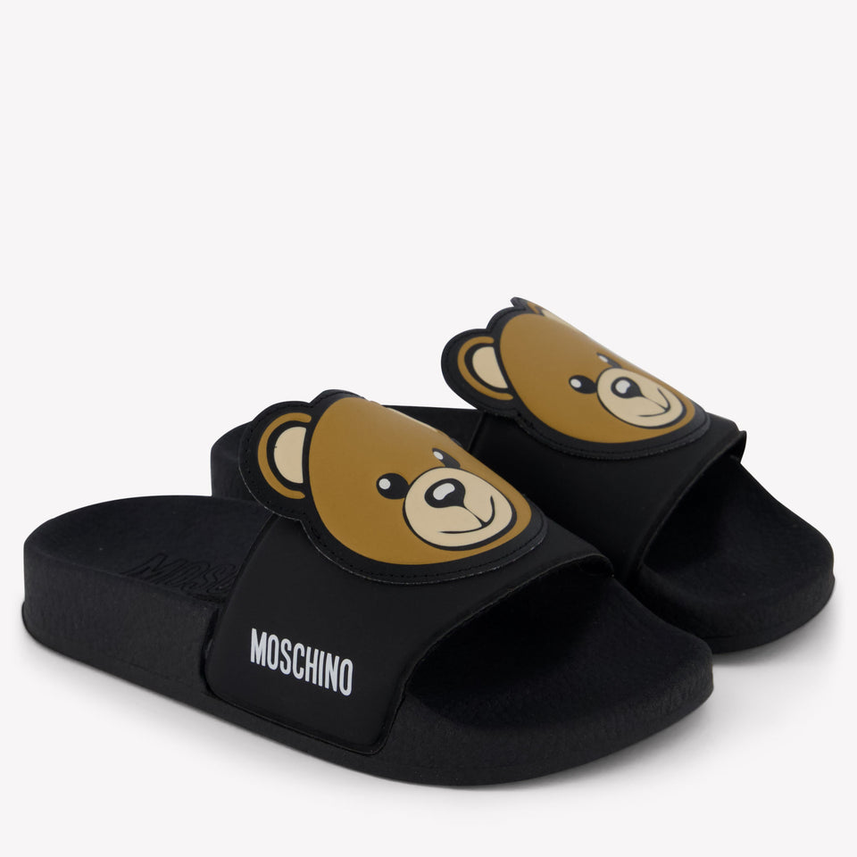 Moschino Unisex Flipflops In Black