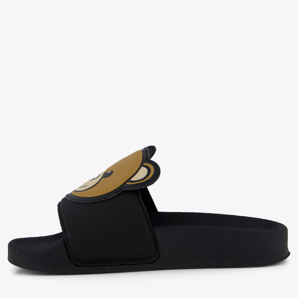 Moschino Unisex Flipflops In Black