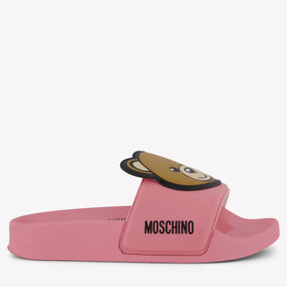 Moschino Unisex Flipflops In Pink