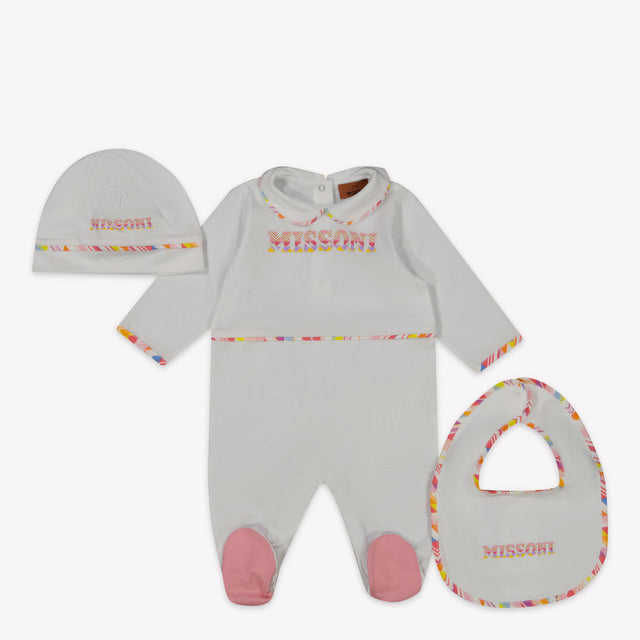 Missoni Baby Girls boxing suit in White