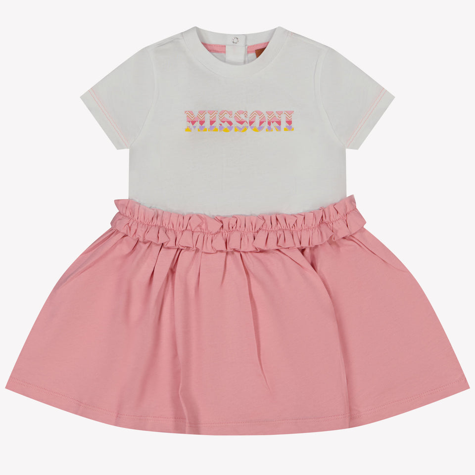 Missoni Baby Meisjes Jurk In Licht Roze