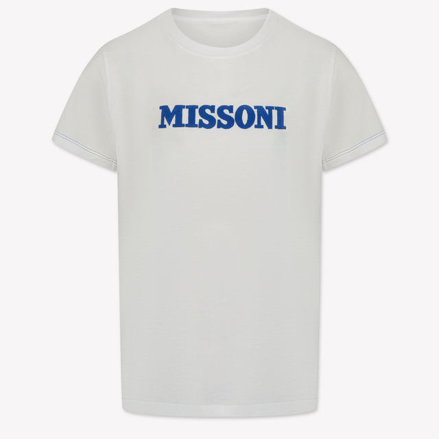 Missoni Kinder Jongens T-Shirt In Wit