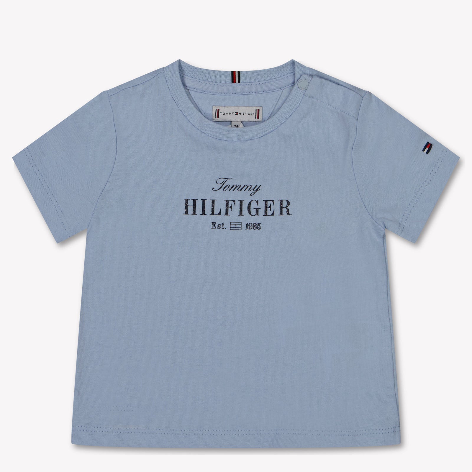 Tommy Hilfiger Baby Meisjes T-Shirt In Licht Blauw