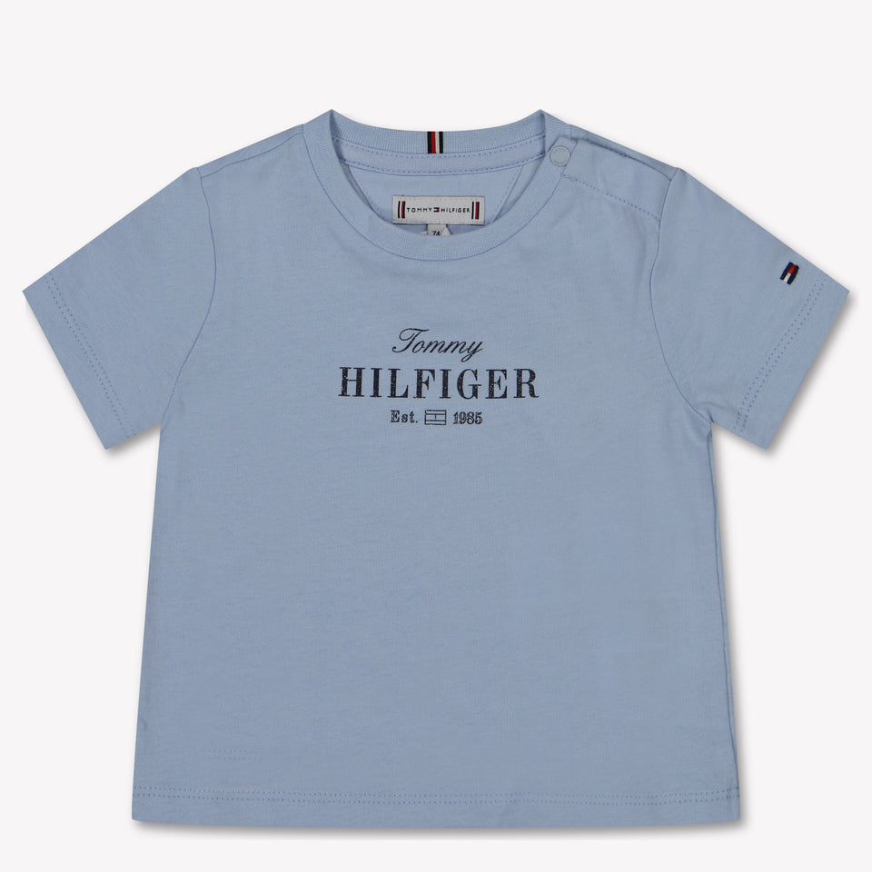 Tommy Hilfiger Baby Girls T-Shirt in Light Blue