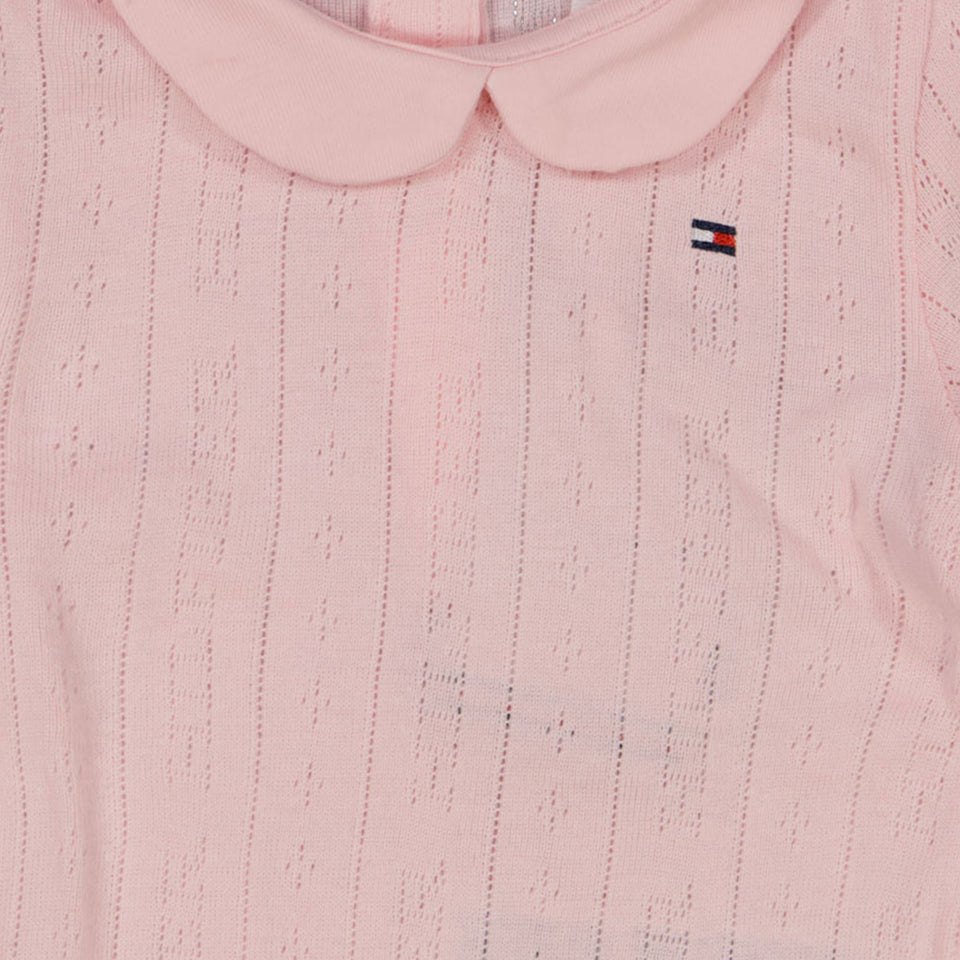 Tommy Hilfiger Baby Girls Bodper In Pink