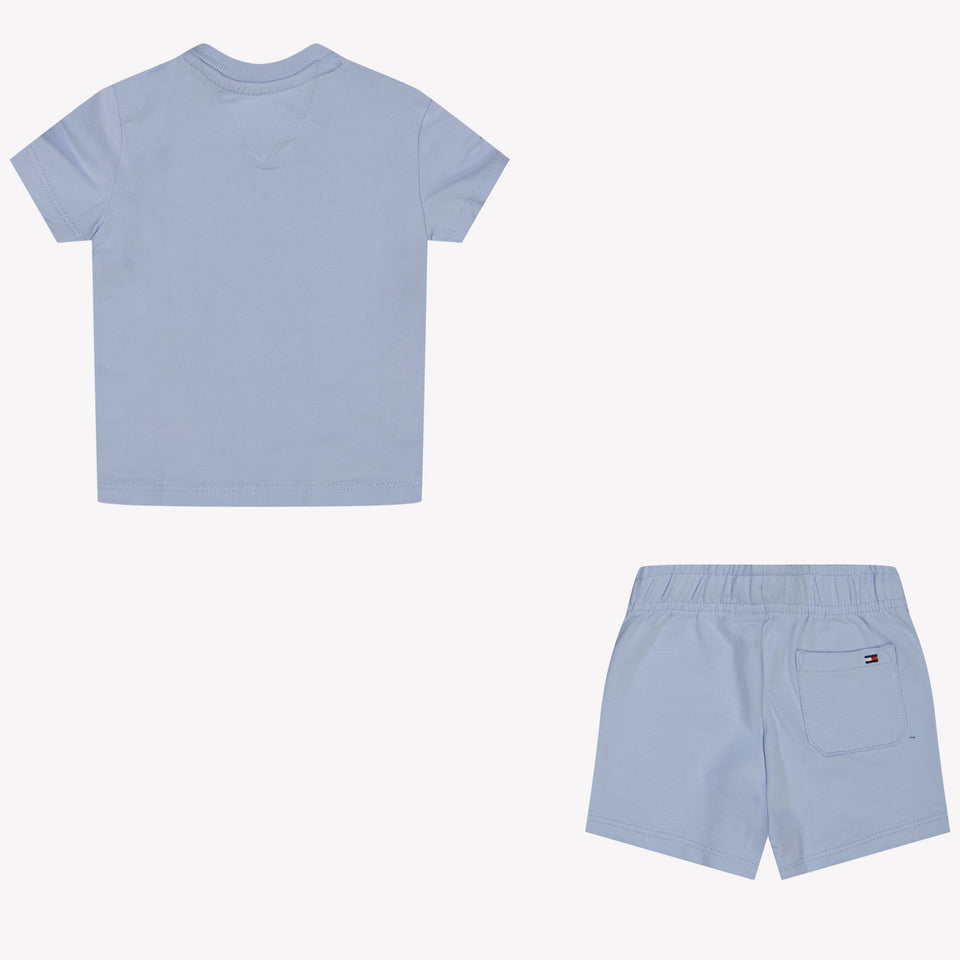 Tommy Hilfiger Baby Jongens Setje In Licht Blauw