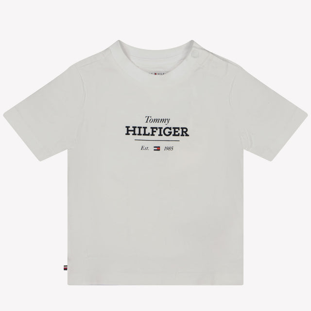 Tommy Hilfiger Baby Unisex T-Shirt In Wit