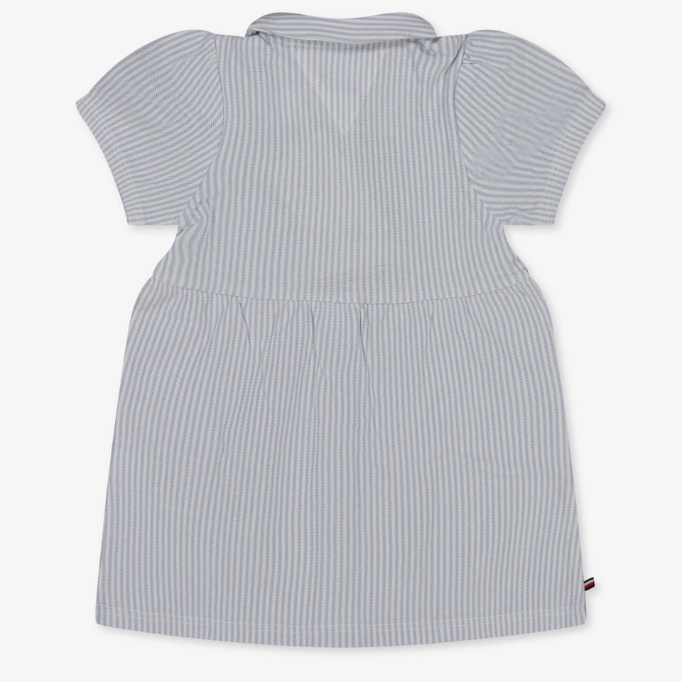 Tommy Hilfiger Baby Meisjes Jurk In Licht Blauw