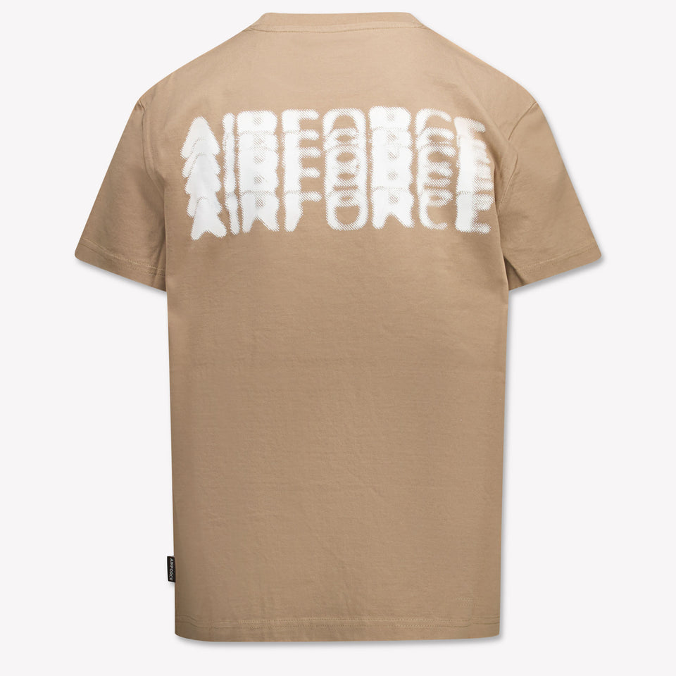 Airforce Kinder Jongens T-Shirt In Licht Bruin