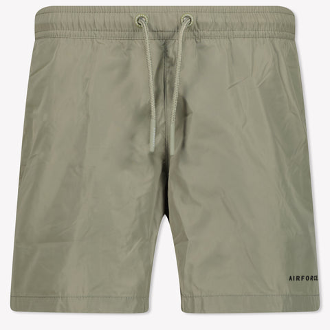 Airforce Kids Boys Swimwear In Olive Green