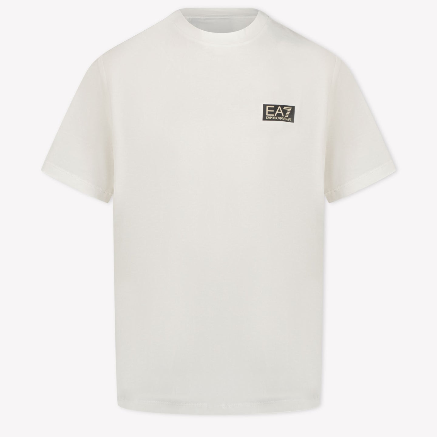 EA7 Kinder Jongens T-Shirt In Off White