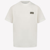 EA7 Kids Boys T-Shirt in OffWhite