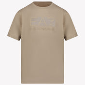 EA7 Kids Boys T-Shirt in Beige