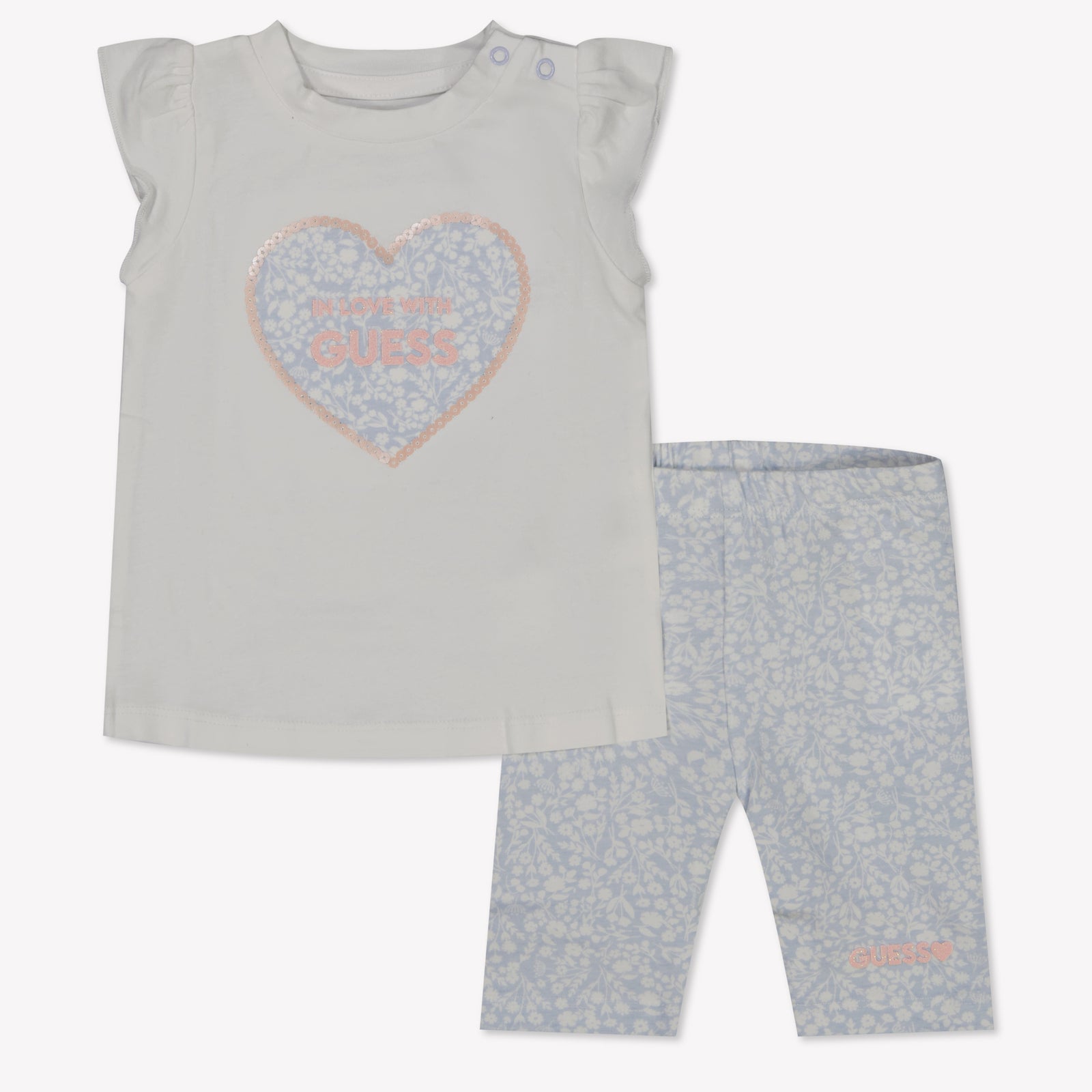 Guess Baby Meisjes Setje In Licht Blauw