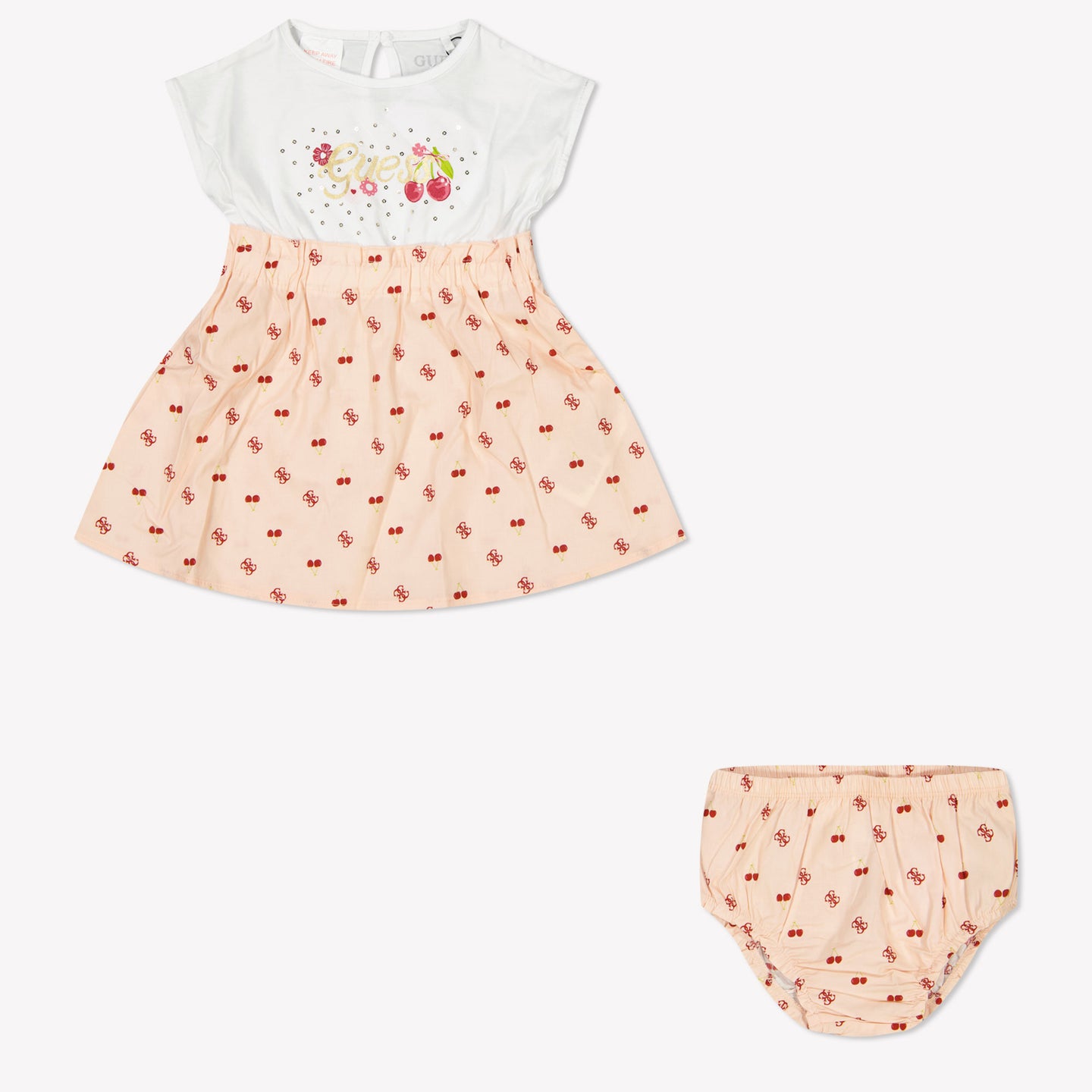 Guess Baby Meisjes Jurk In Wit