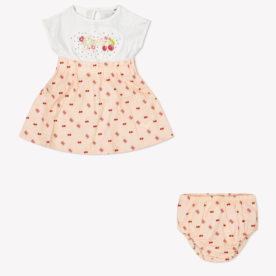 Guess Baby Meisjes Jurk In Wit