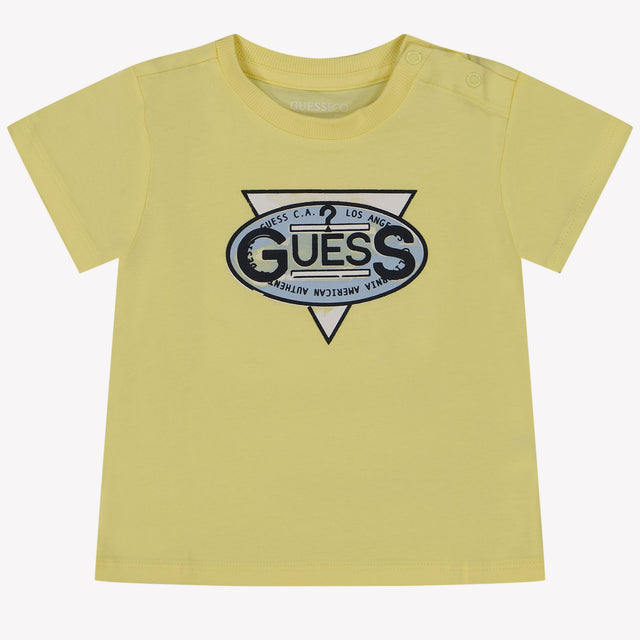 Guess Baby Jongens T-Shirt In Geel