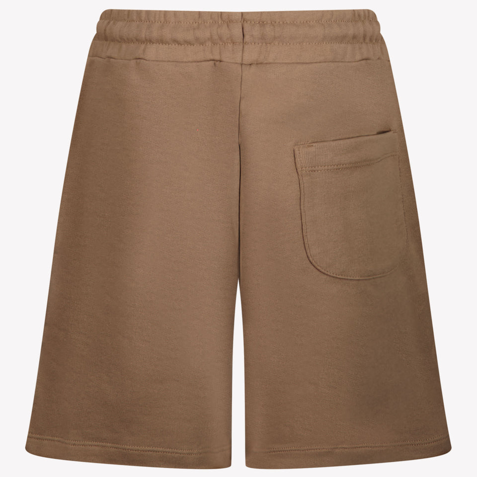 MSGM Kids Boys Shorts In Brown