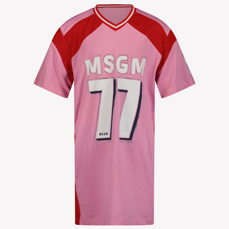 MSGM Kids Girls Dress Pink