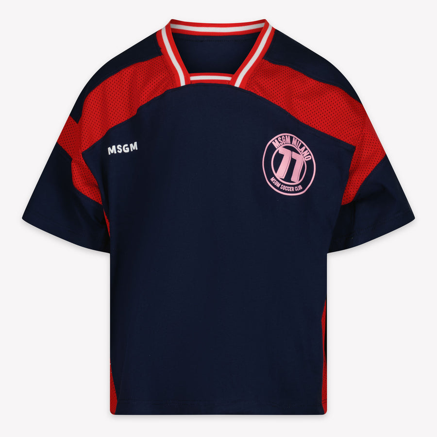 MSGM Girls T-Shirt in Navy