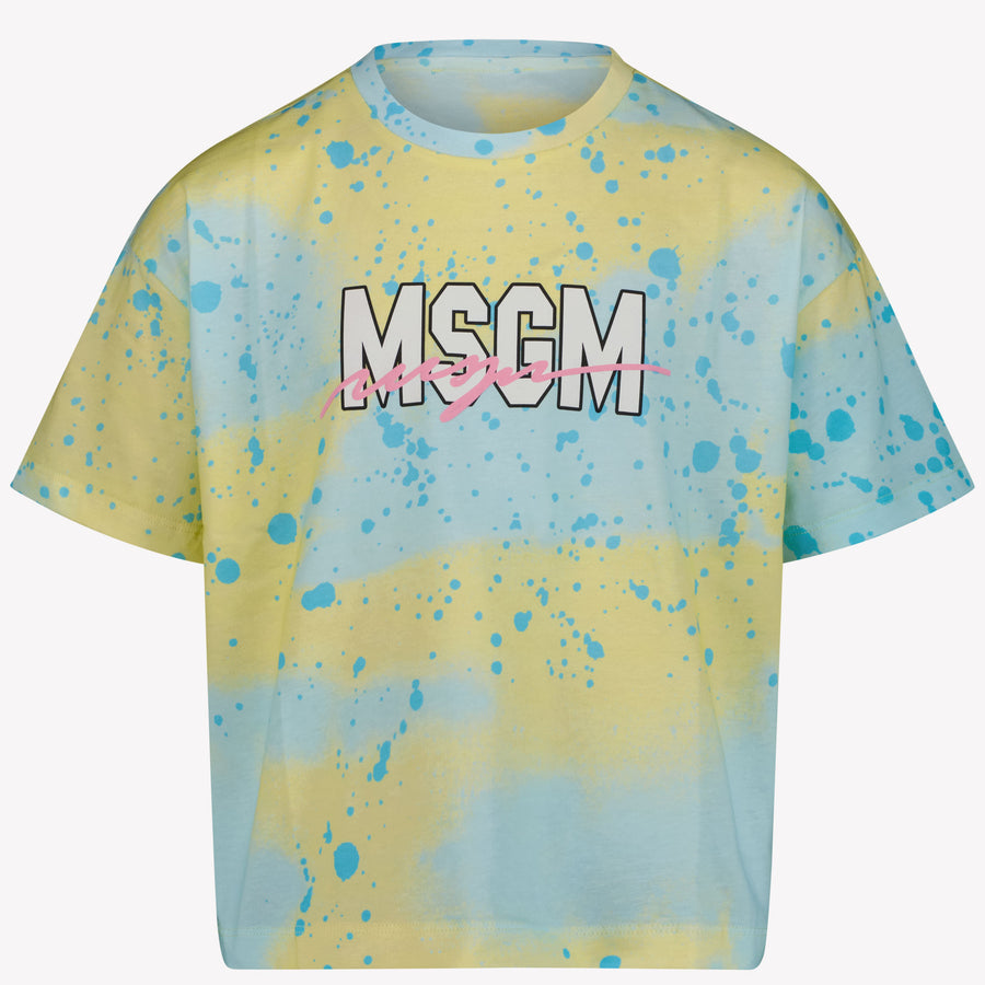 MSGM Girls T-Shirt in Turquoise